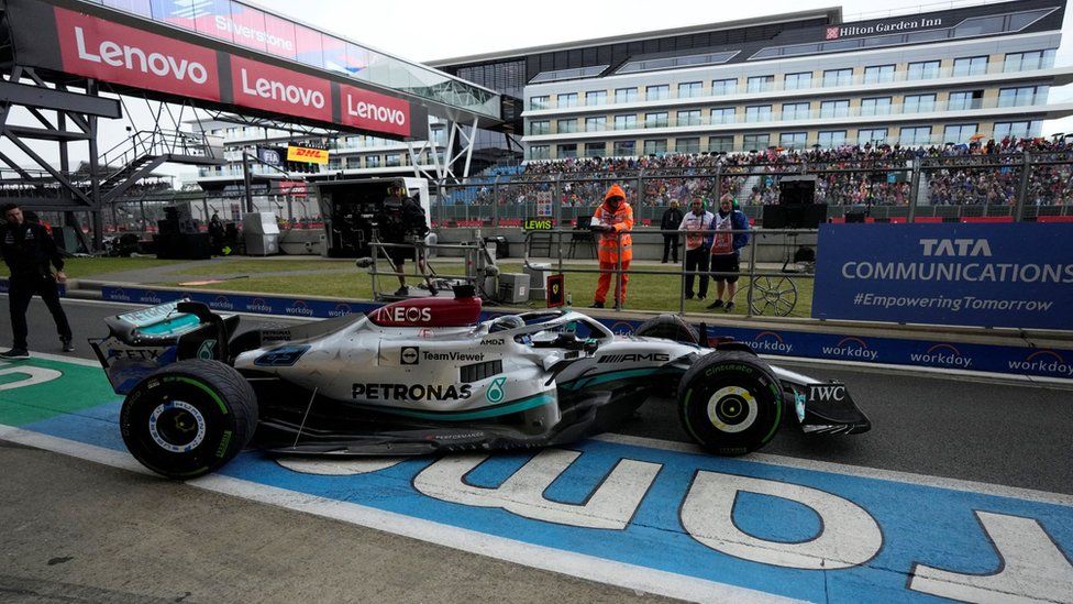 Mercedes at Silverstone Circuit