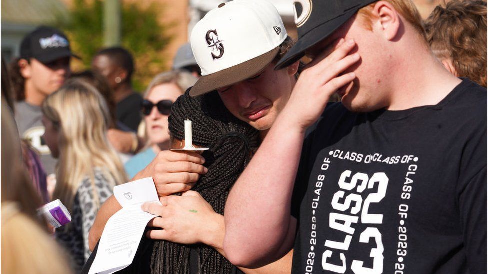 A vigil was held for the victims on Sunday