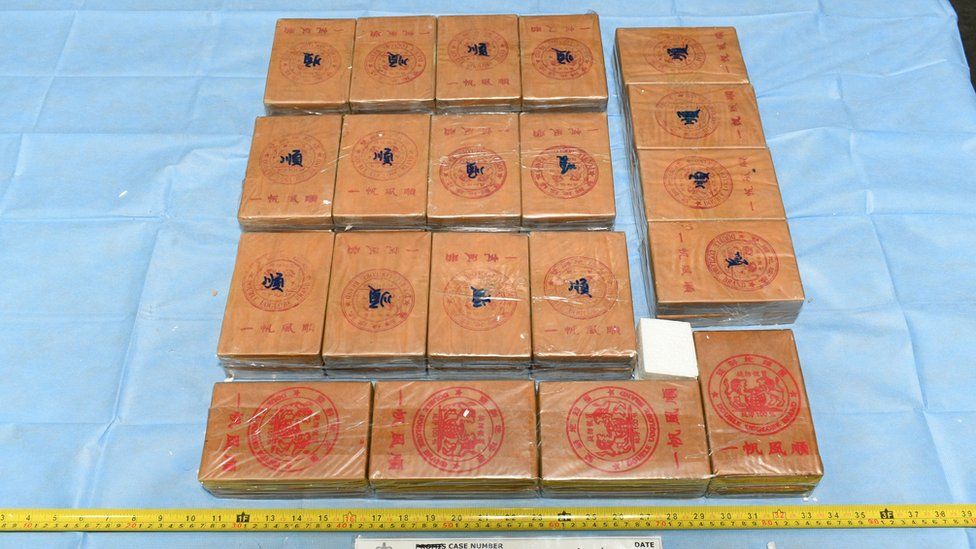Part of the seizure made by Australian police.
