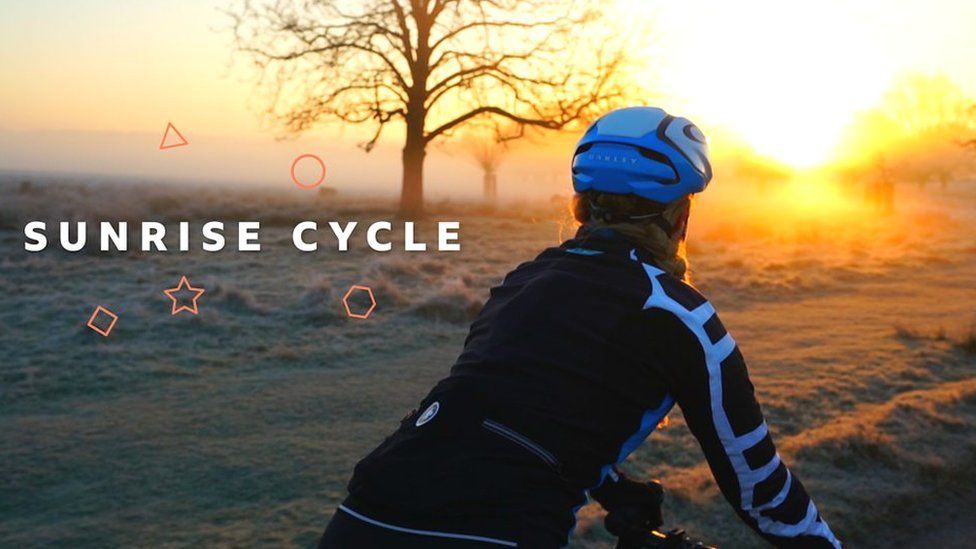Challenge Sophie blogger Sophie Radcliffe enjoys a sunrise cycle ride