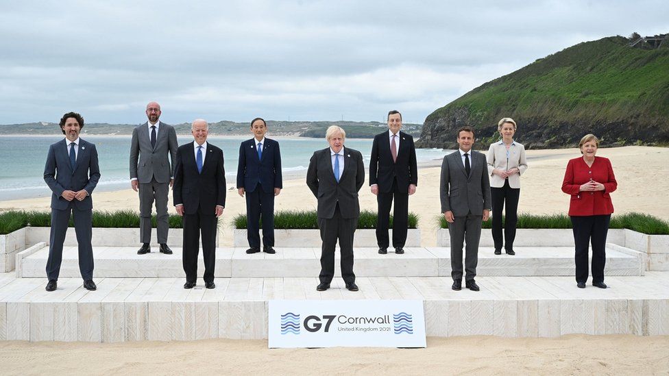 G7 leaders meeting in Carbis Bay, Cornwall (11 June)