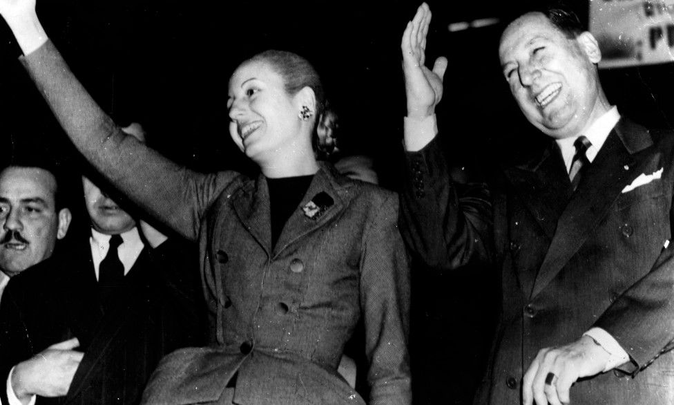 Eva and Juan Domingo Peron in 1951