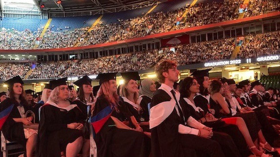 In 2022 Cardiff University staged a graduation ceremony at the Principality Stadium for 16,000 students