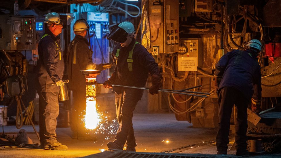 Workers in Tata steel