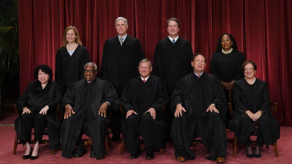 The Justices of the US Supreme Court in October 2022