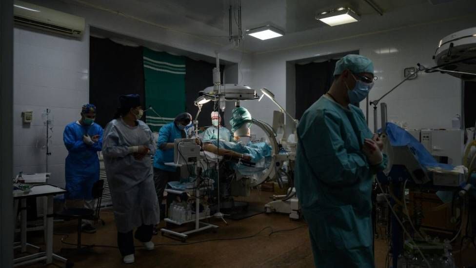 File picture of an operating theatre in Ukraine - unconnected to David Nott's mission