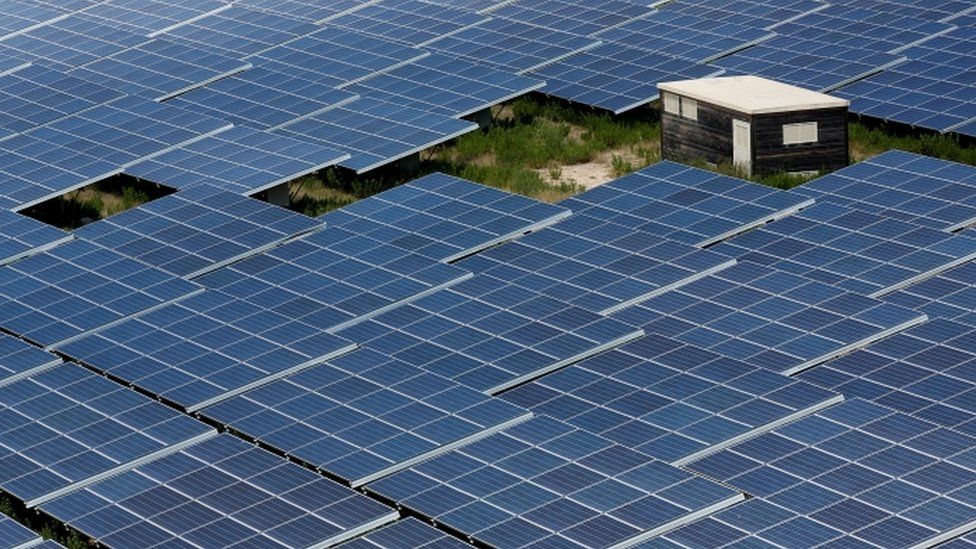 Solar panels in France, 2018 photo