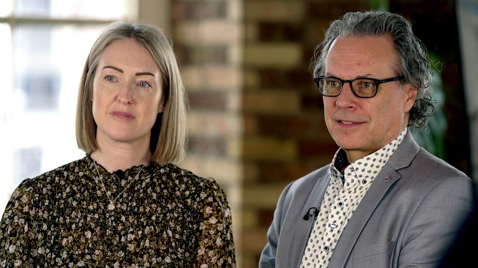Esther Ghey (l) and Ian Russell (r)