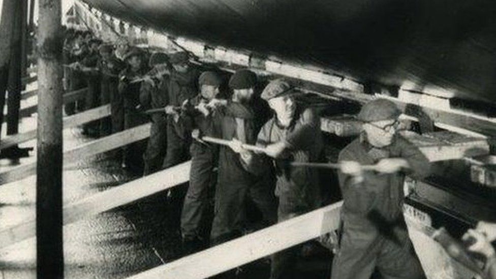 Workers at Chatham Dockyard