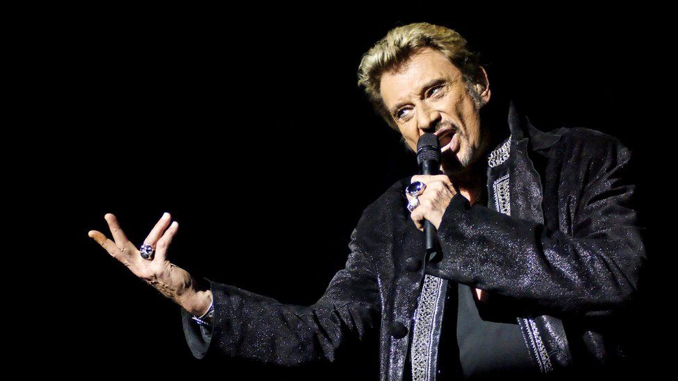 French singer Johnny Hallyday performing in 2006