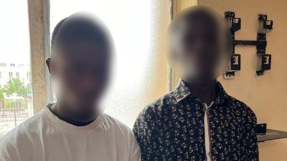 The two Nigerian young males arrested