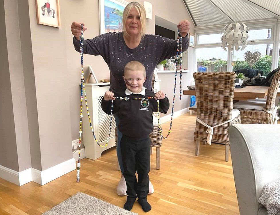 Angie McKenzie with her grandson, Mason