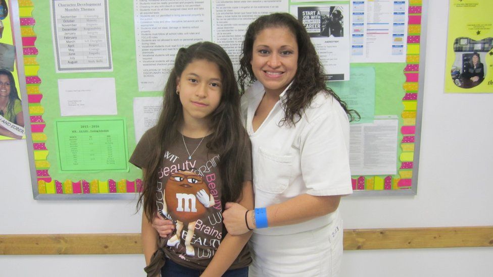 Angelica Zaragoza and her daughter