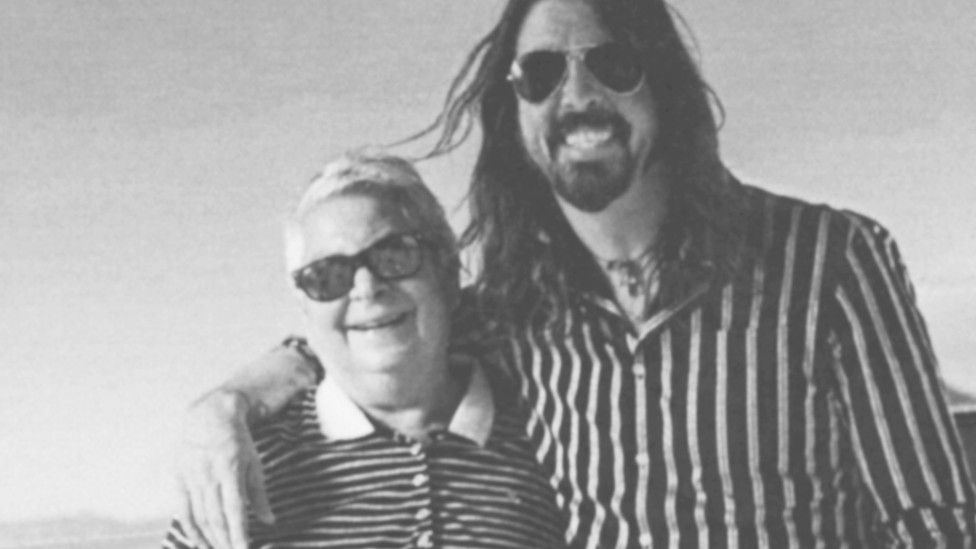 Charone with another client, Dave Grohl of the Foo Fighters
