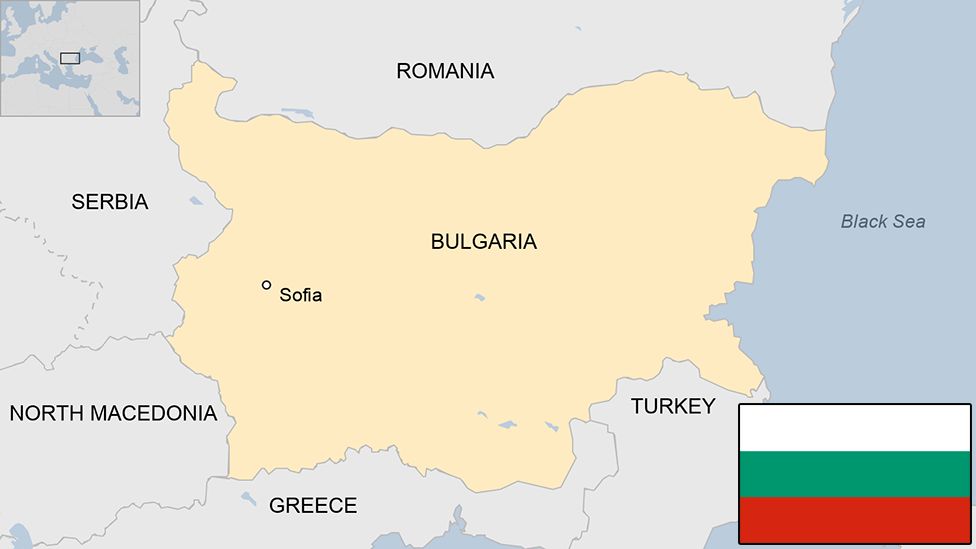 Map of Bulgaria