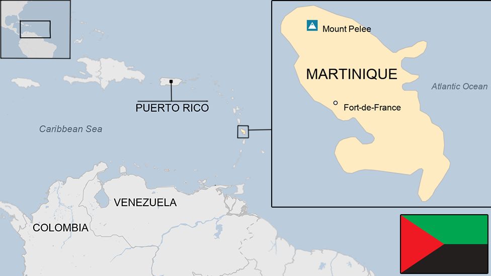 Map of Martinique