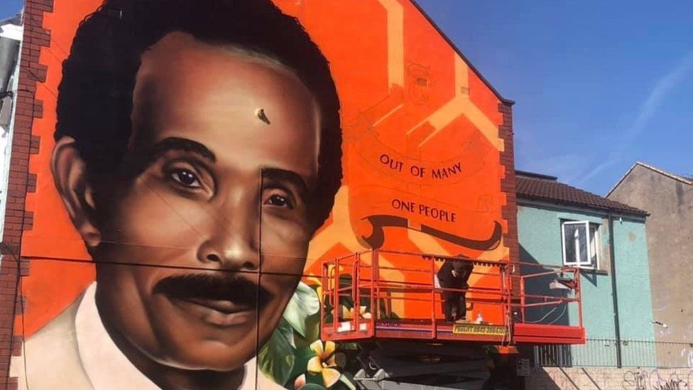Mural of Audley Curtis