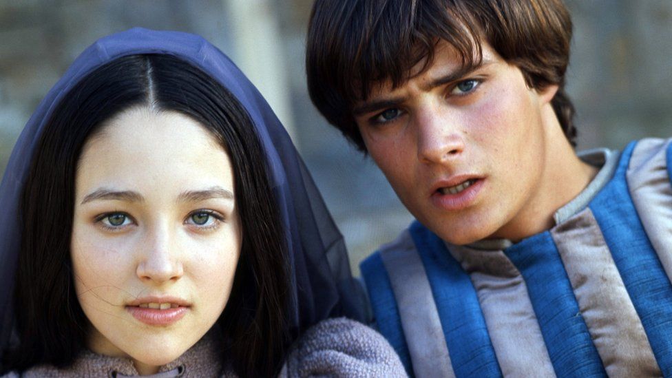 Olivia Hussey and Leonard Whiting, the stars of 1968's Romeo and Juliet