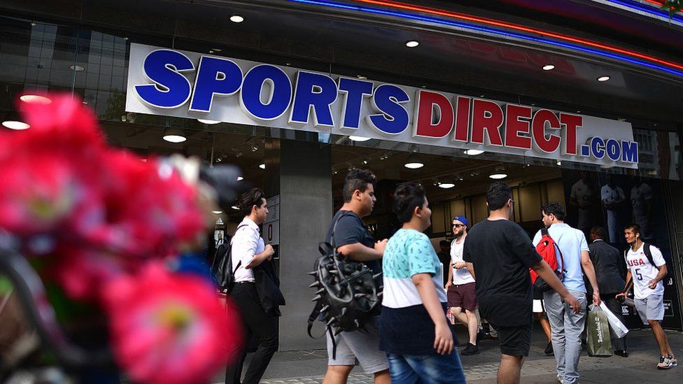 Exterior of Sports Direct shop