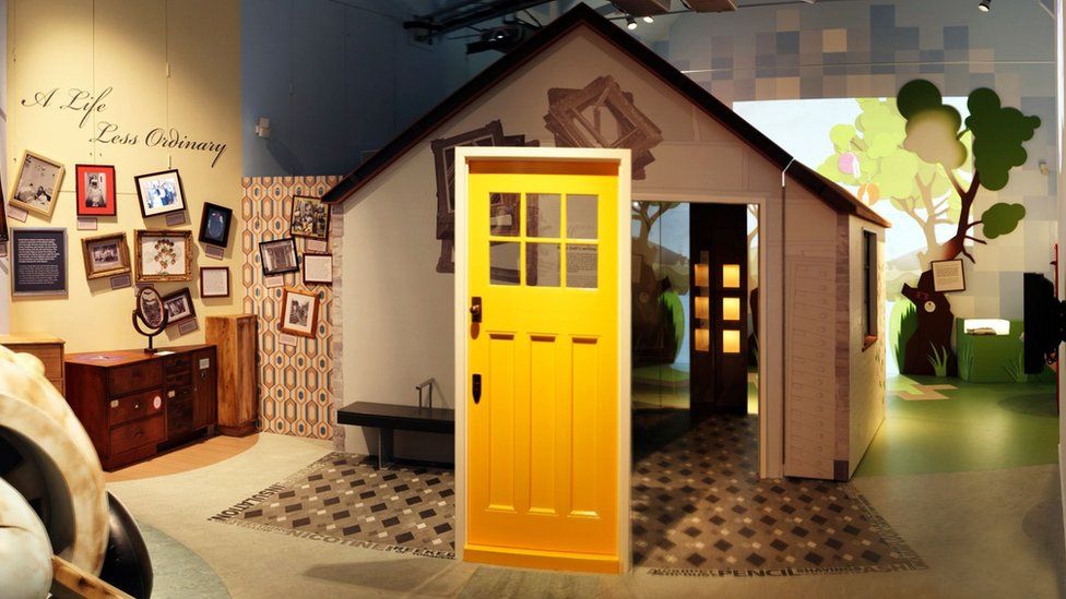The hut on display at Roald Dahl Museum and Story Centre