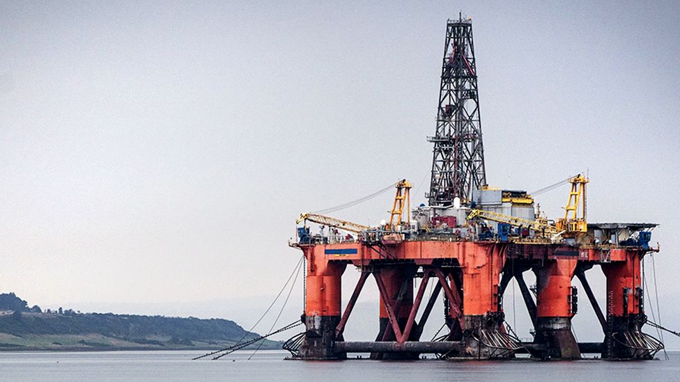 oil platform near Invergordon