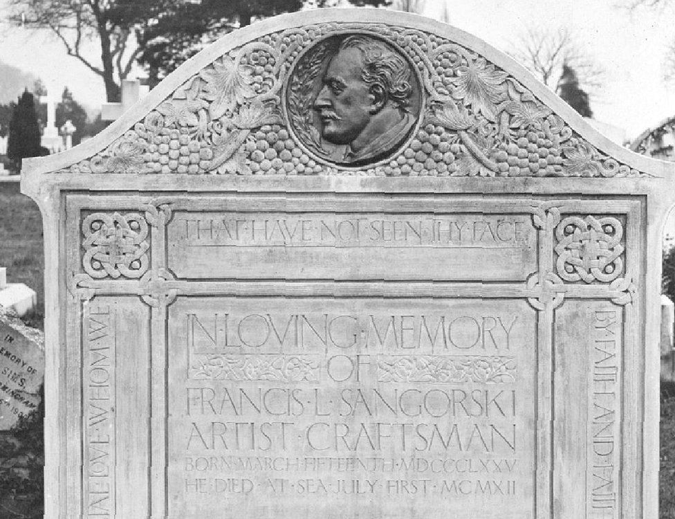 Francis Sangorski's grave