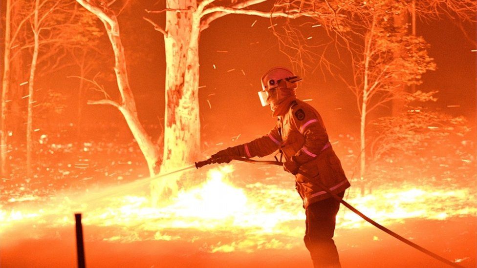 Fires in NSW Australia, December 2019