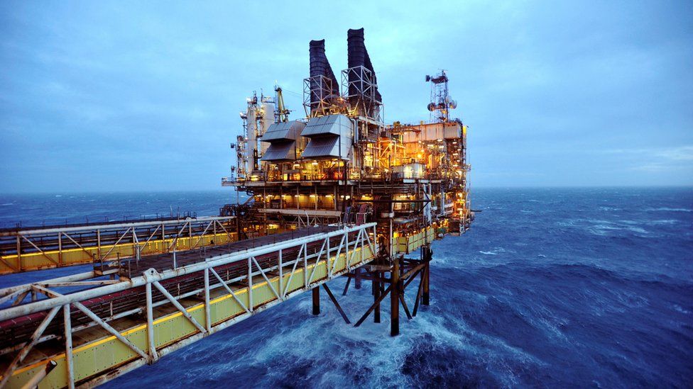 BP platform in North Sea