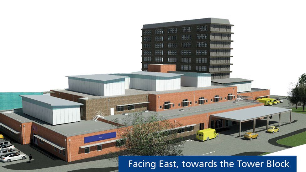 5) 3-D artist's impression of the new ED at GRH