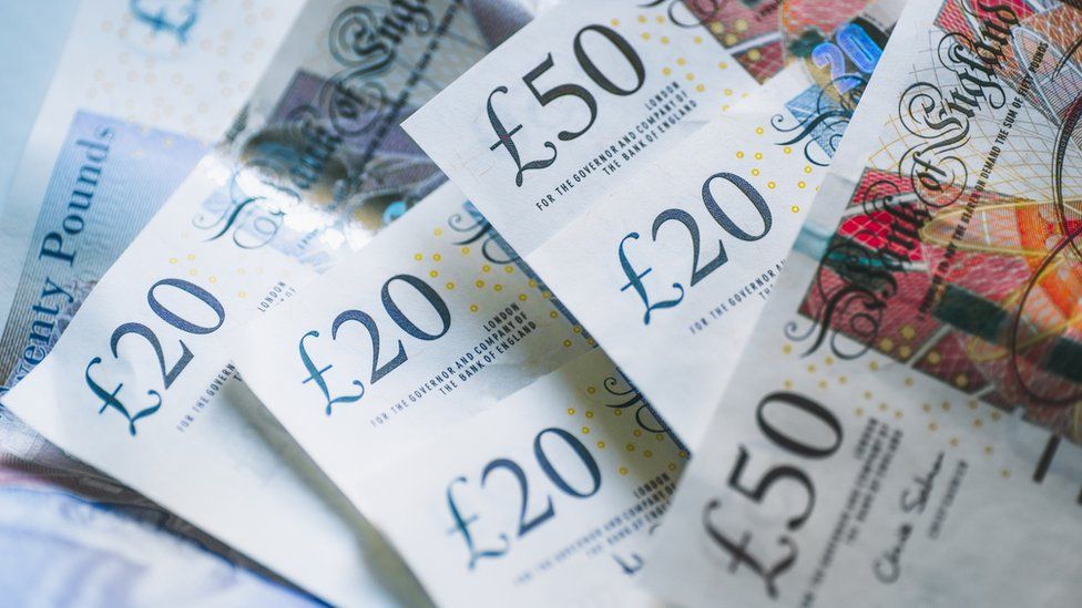UK sterling notes (stock photo)