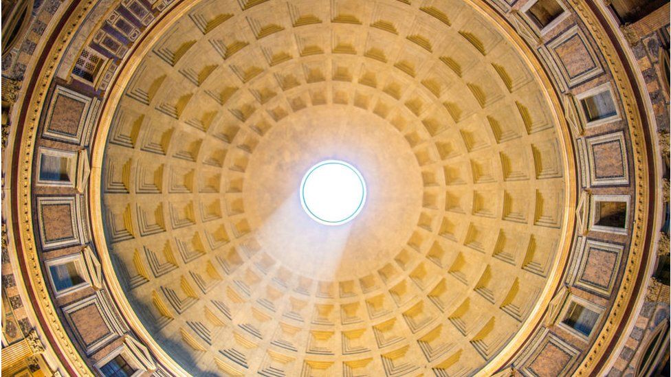 The Pantheon dome in Rome