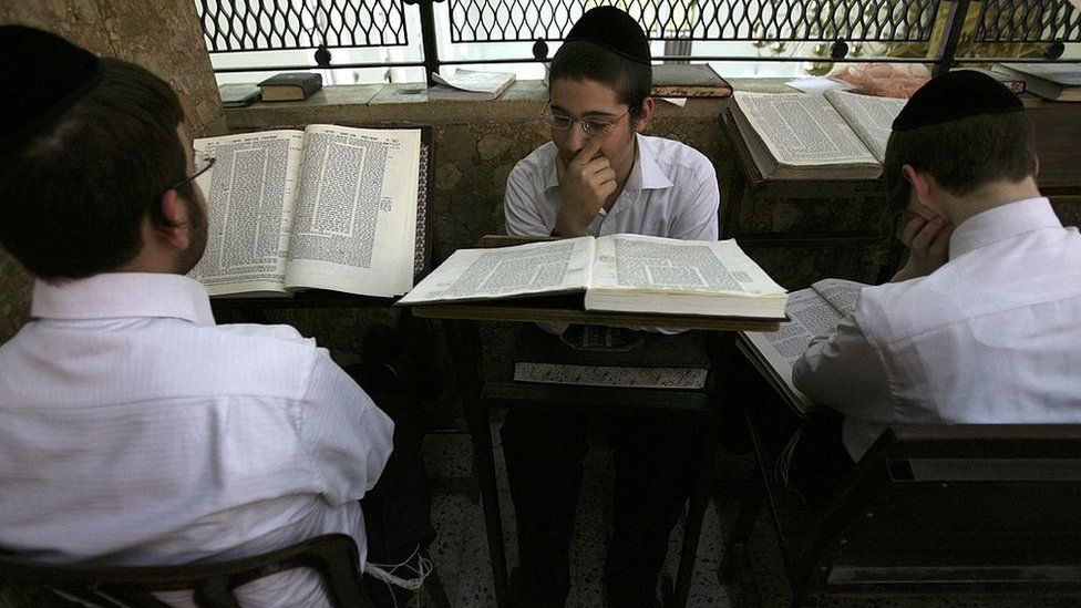 Yeshiva students in Tel Aviv (file photo)