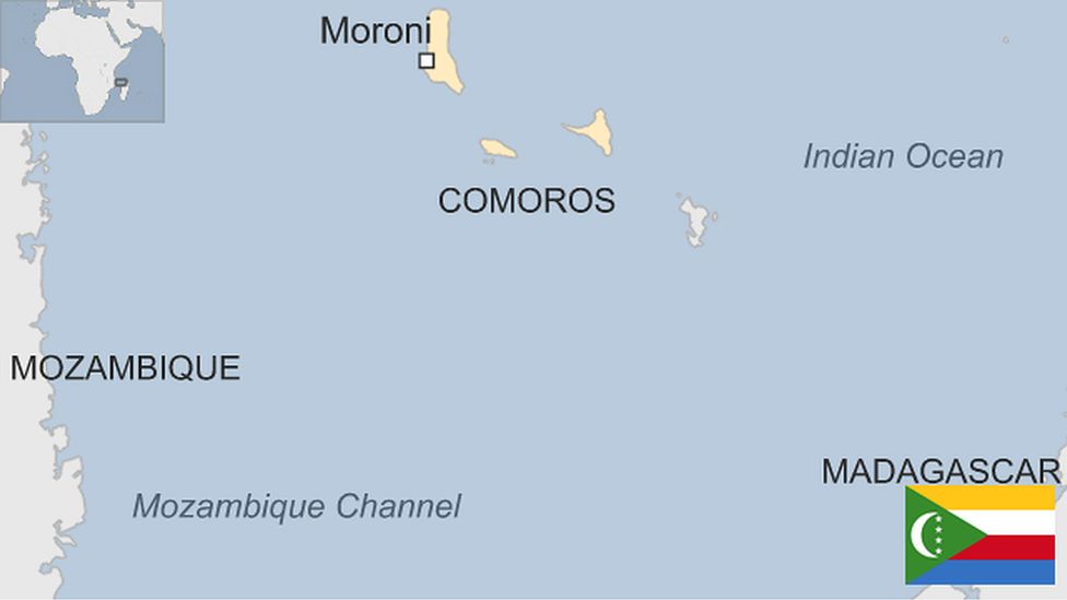 Map of Comoros