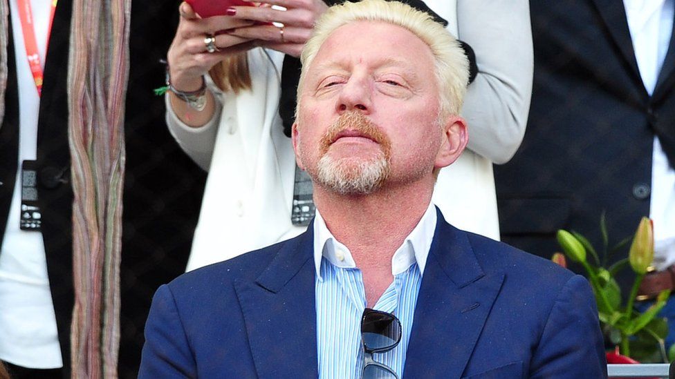 Boris Becker during day nine of the Mutua Madrid Open tennis tournament at the Caja Magica on May 13, 2018 in Madrid, Spain