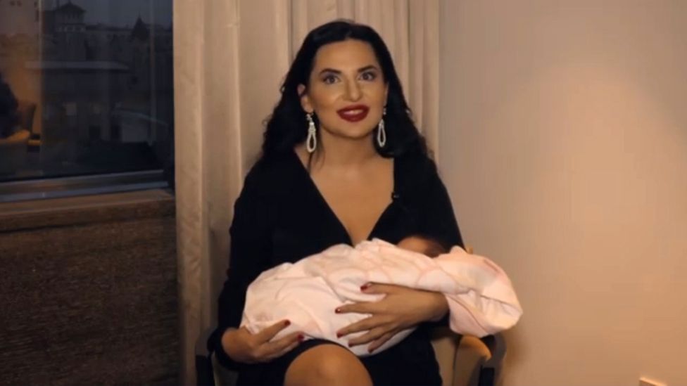 Dr Ruja posted a video of herself with her baby on social media