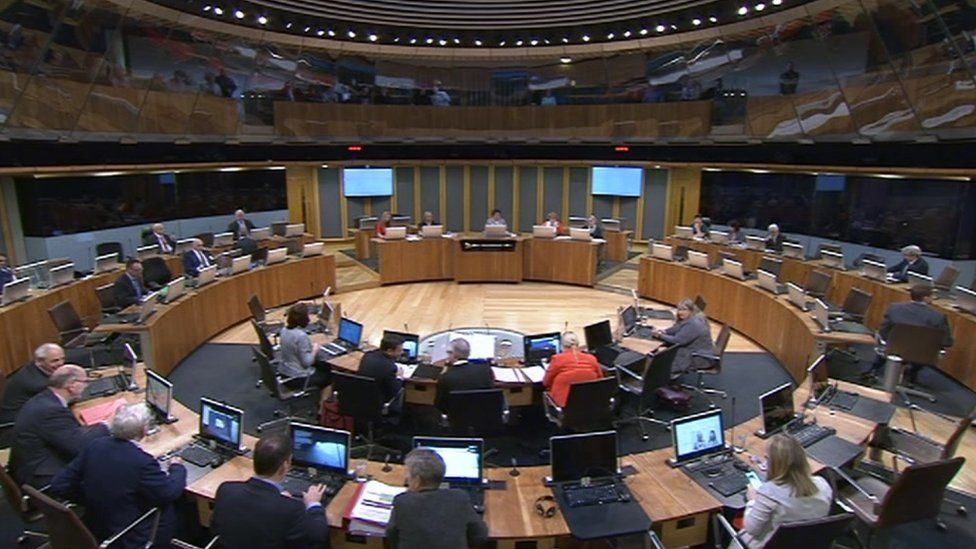 The Senedd chamber