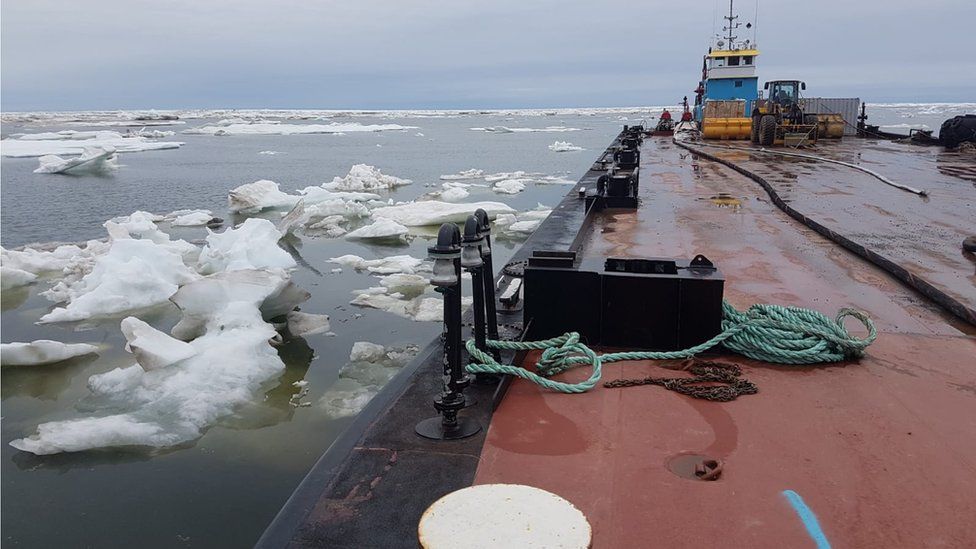 A Fathom Marine vessel operation in the Arctic