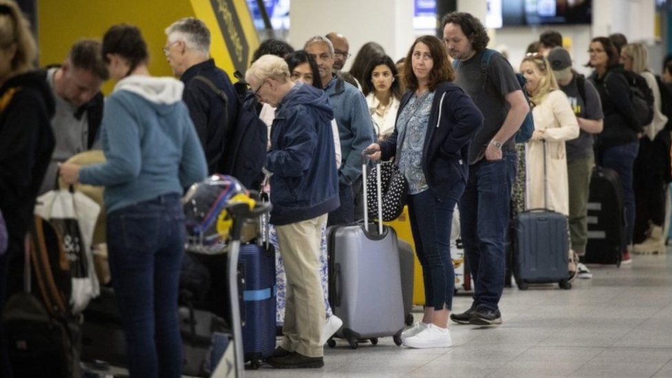 Gatwick queue