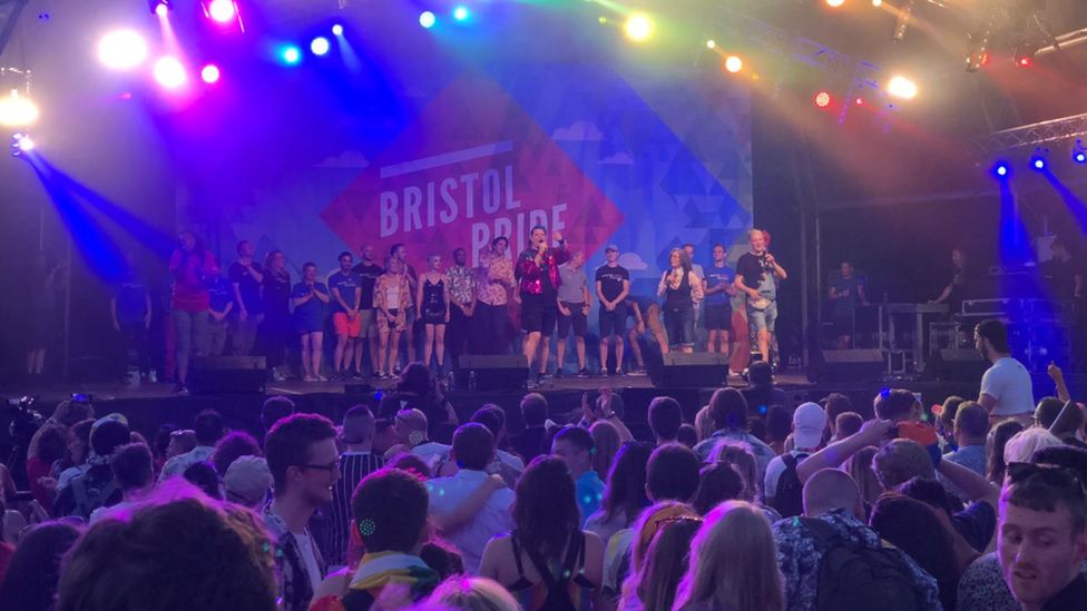 Bristol Pride 2019 stage