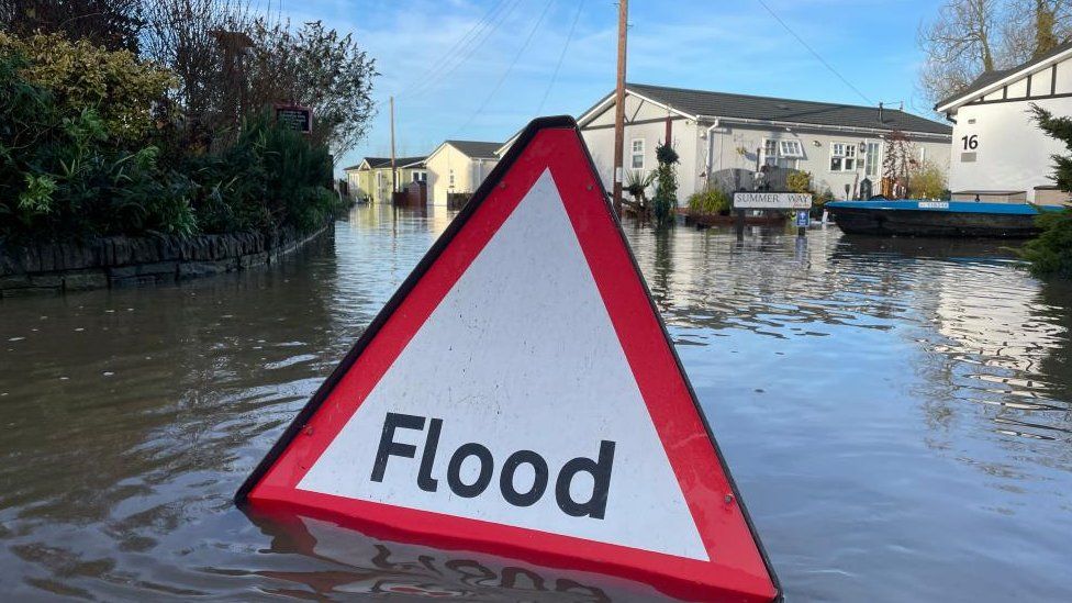 Flooding in Radcliffe on Trent, Nottingham