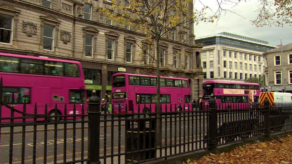 Translink Metro services in Belfast city centre