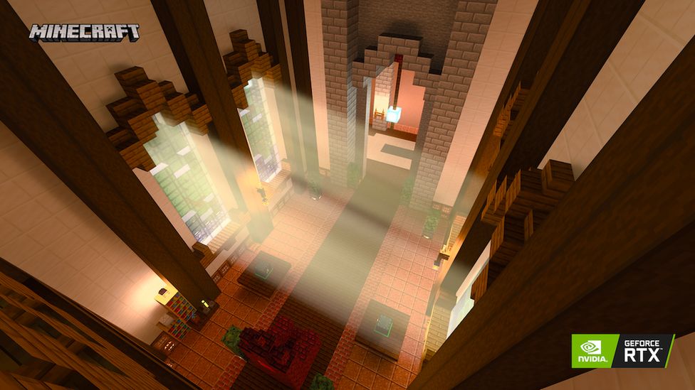 Minecraft with ray tracing technology