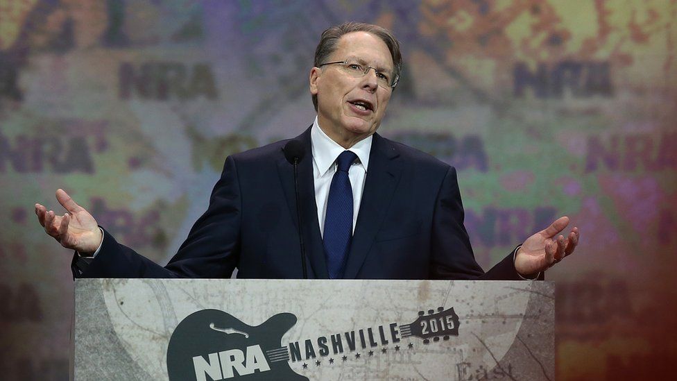NRA executive vice president Wayne LaPierre speaks during the NRA-ILA Leadership Forum at the 2015 NRA Annual Meeting & Exhibits on April 10, 2015 in Nashville, Tennessee