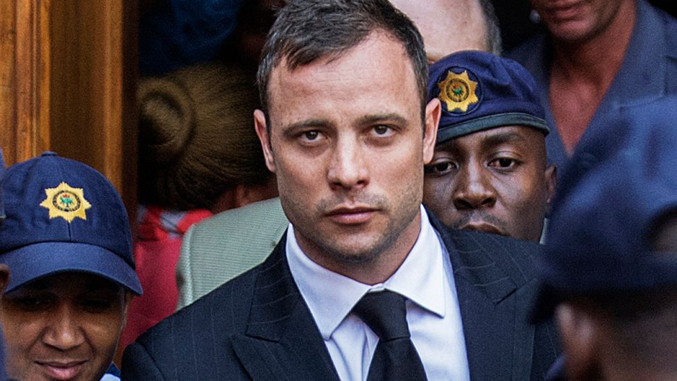 Oscar Pistorius leaves the High Court in Pretoria, South Africa - 12 September 2014