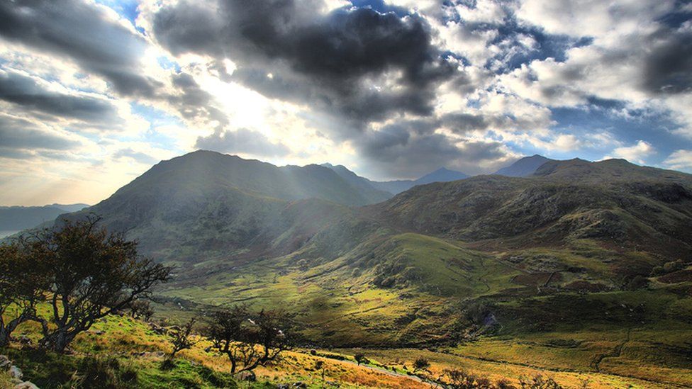 view of mountain in Snowdonia