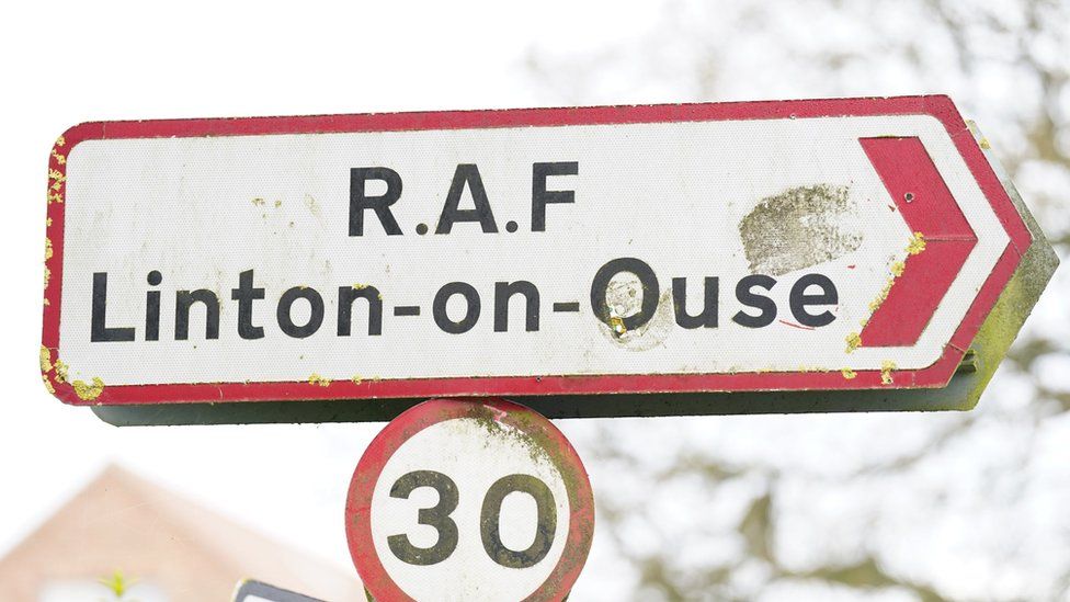 Sign for RAF Linton-on-Ouse
