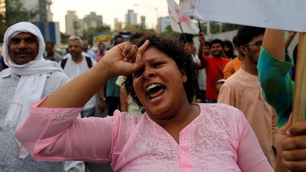 Anti-rape protest in Mumbai