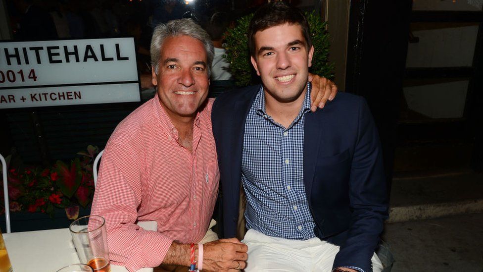 Billy McFarland (R) with former Fyre Festival employee Andy King, who became a memorable character in the Netflix documentary