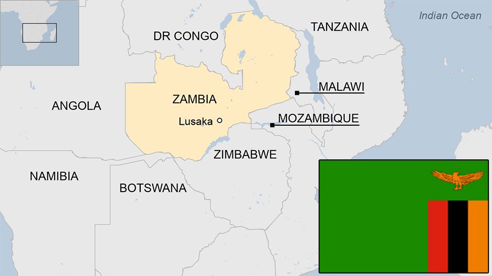 Map of Zambia