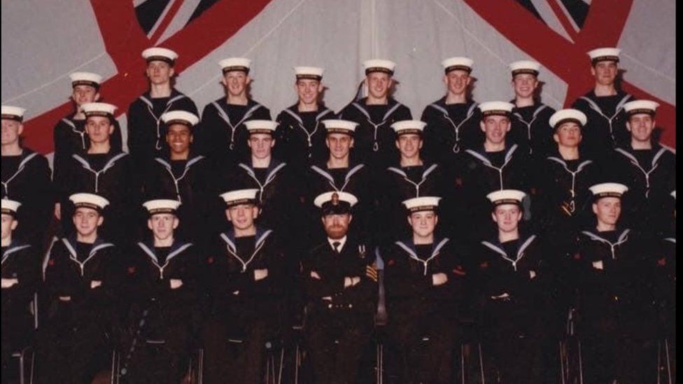 Group photo of naval trainees